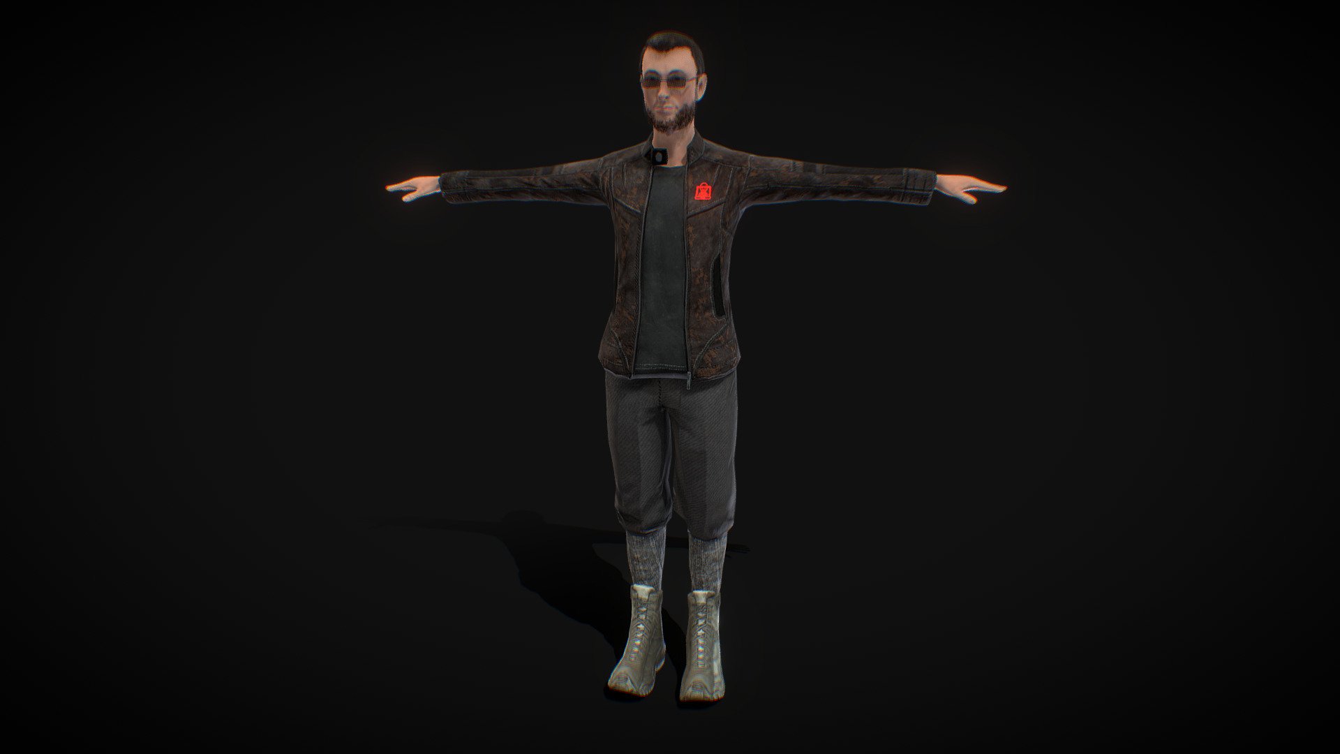 ハッカー The Hacker ハッカー (Rigged 3d model