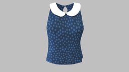 Female Peterpan Collar Top Blouse