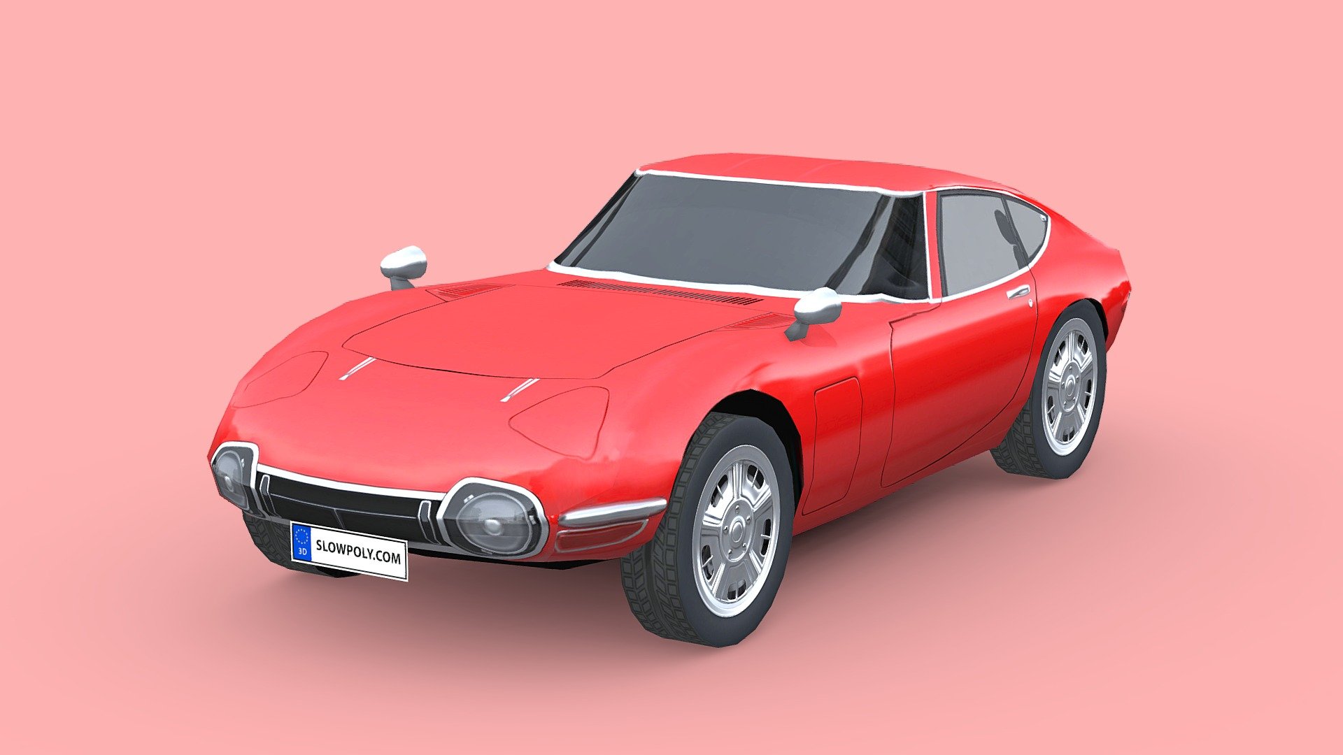 Toyota 2000GT 1969 3d model