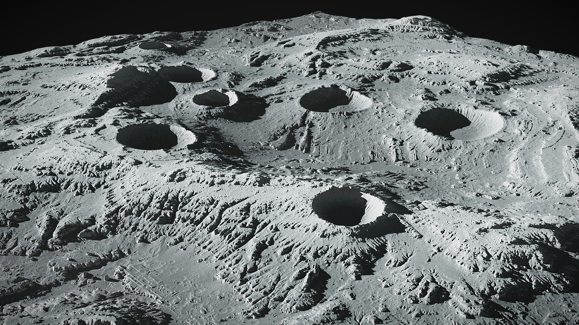 Moon Landscape 3d model