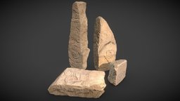 Desert Anchient Art Stones