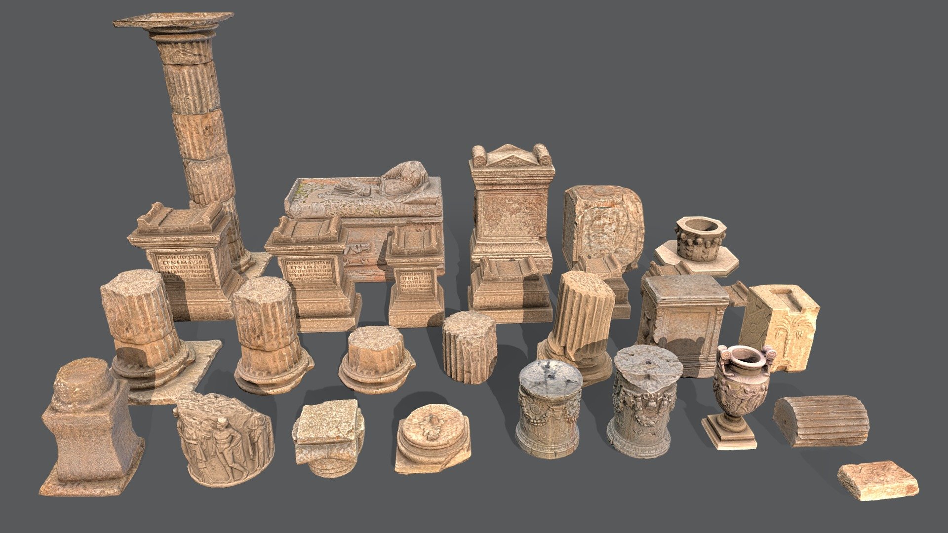 Ancient Greek Roman Objects 3d model