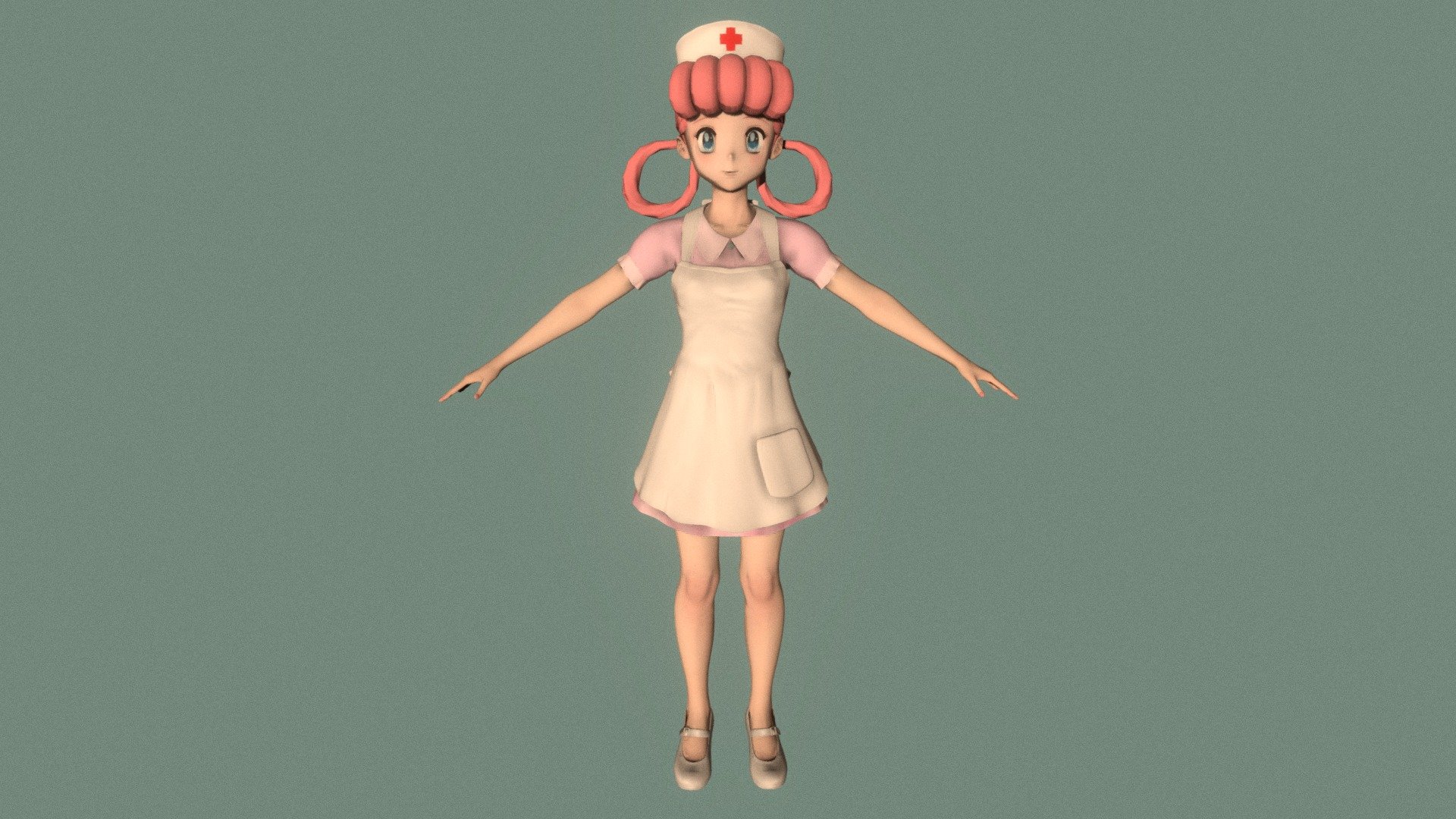 T pose rigged model of Joy 3d model