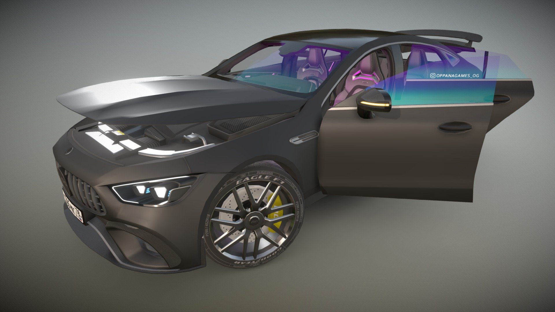 Mercedes AMG GT 63 S 3d model