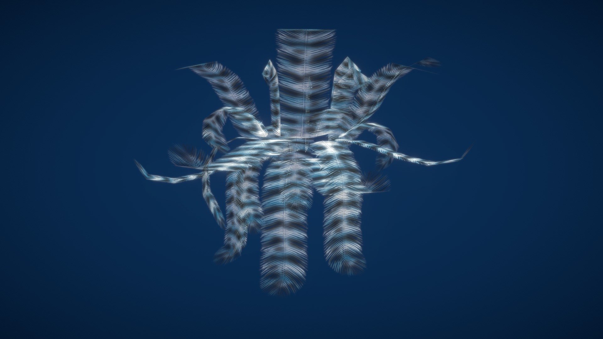 Sea Lily. test animation 3d model