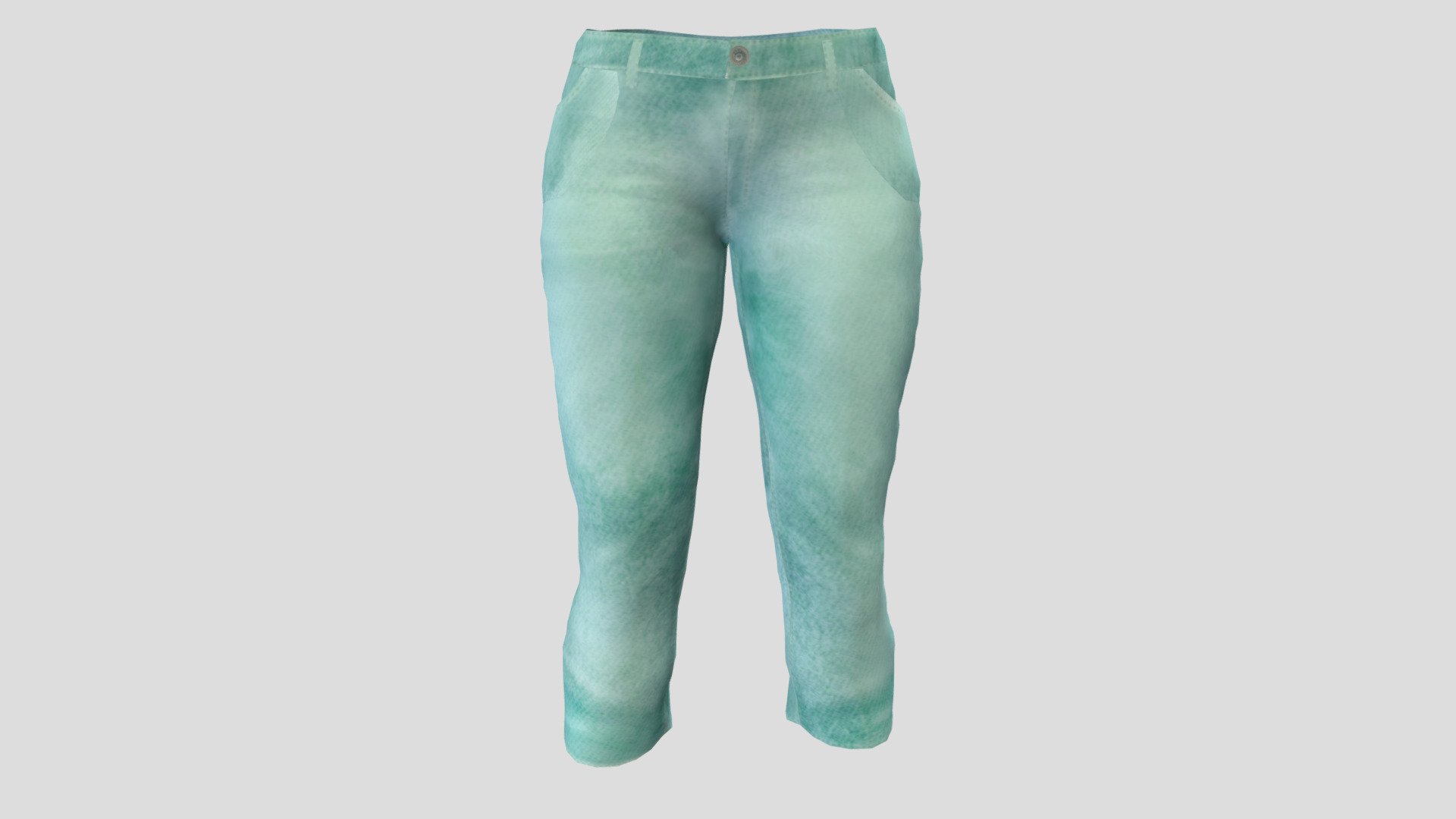 Female Capri Pants 3d model