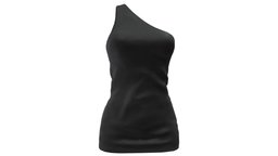 Female One Shoulder Mini Dress