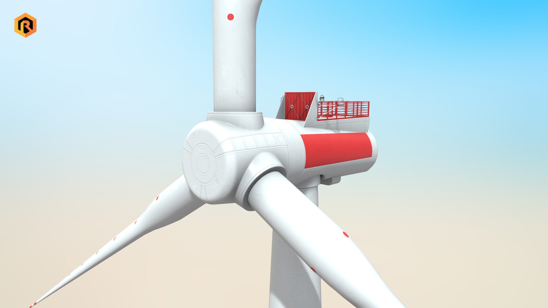 Wind Turbine 3d model