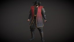 Samurai Character PBR Game Ready