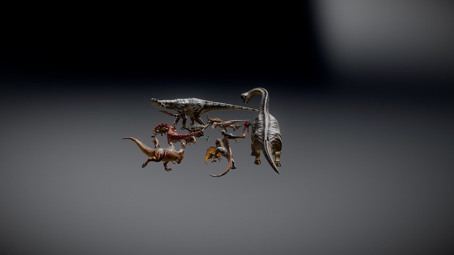 Jurassic Pack volume I & II models 3d model