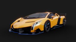 3d model Lamborghini Veneno Roadster