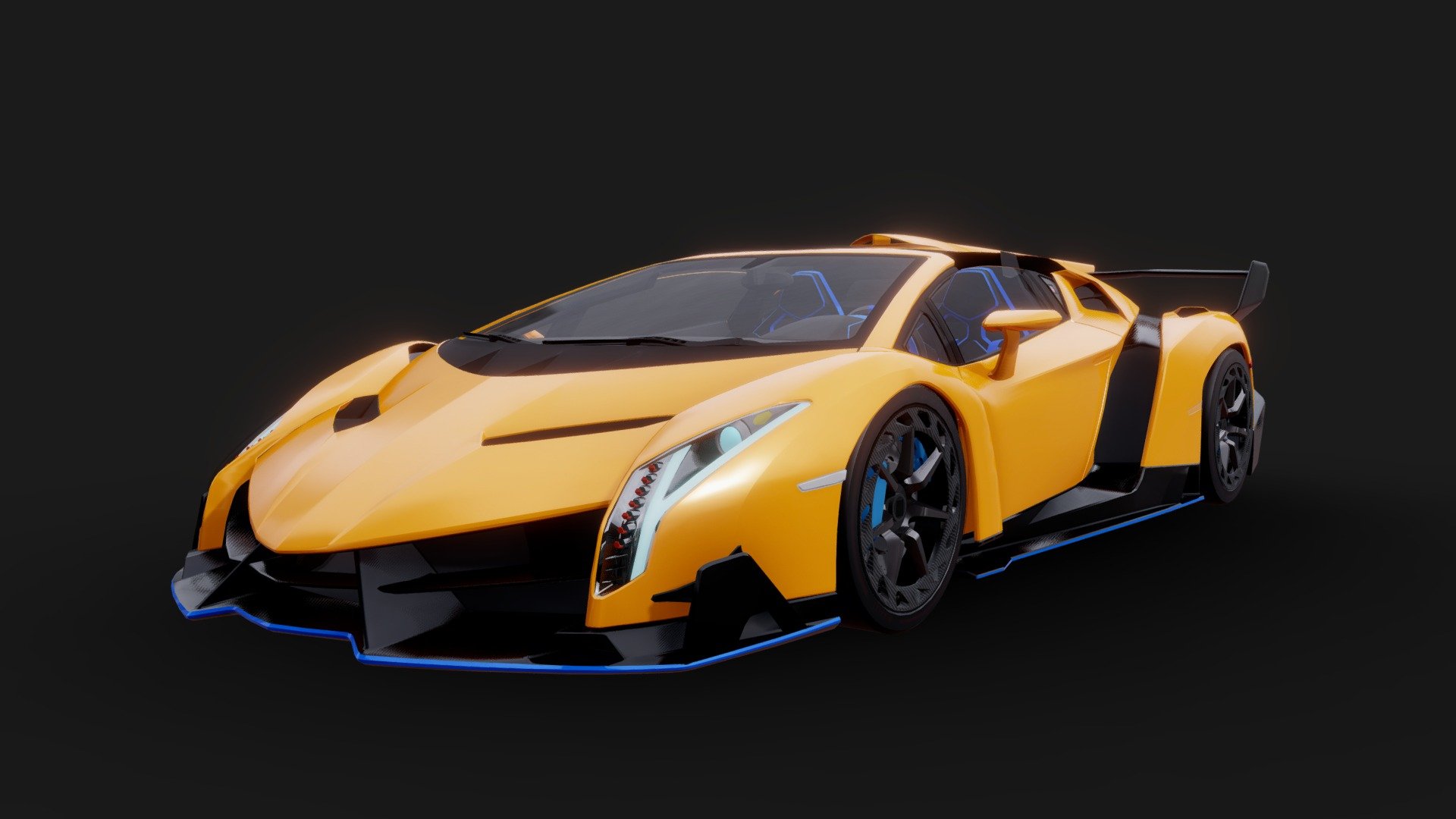 3d model Lamborghini Veneno Roadster 3d model