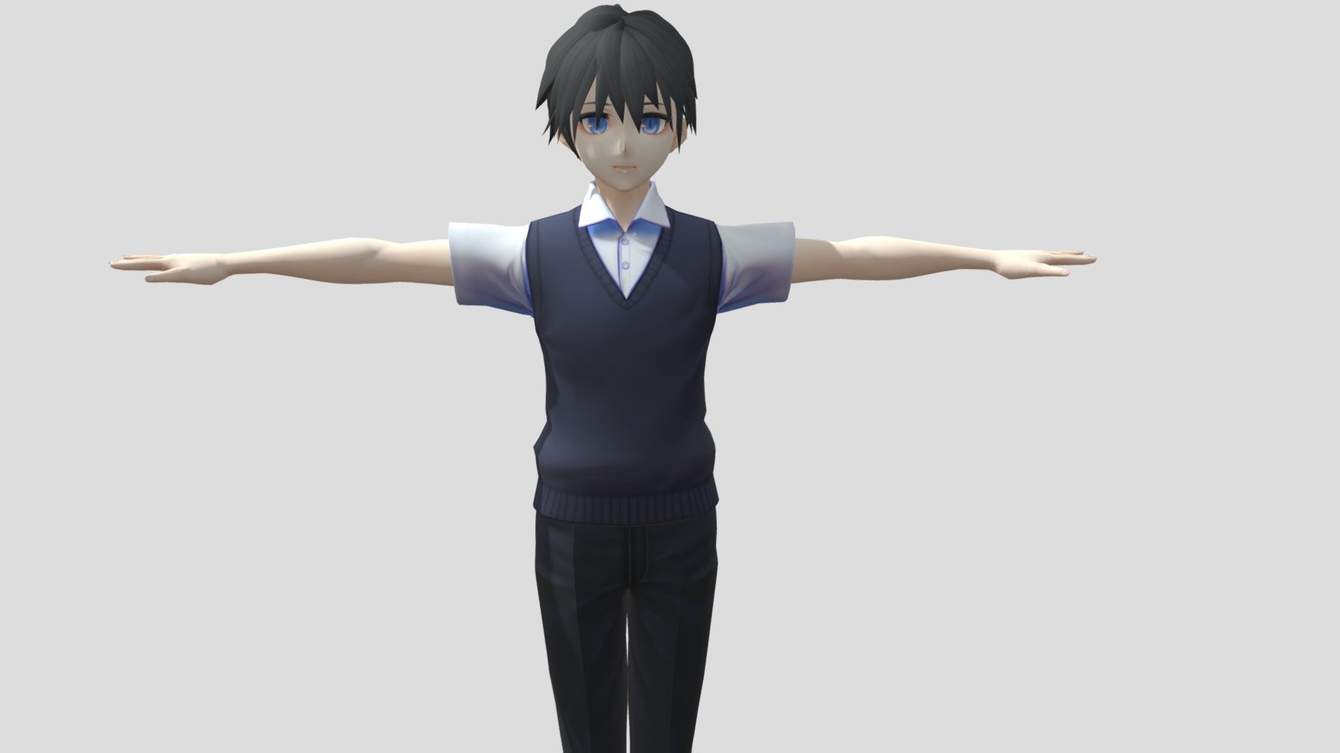 【Anime Character】Xiang (Unity 3D) 3d model