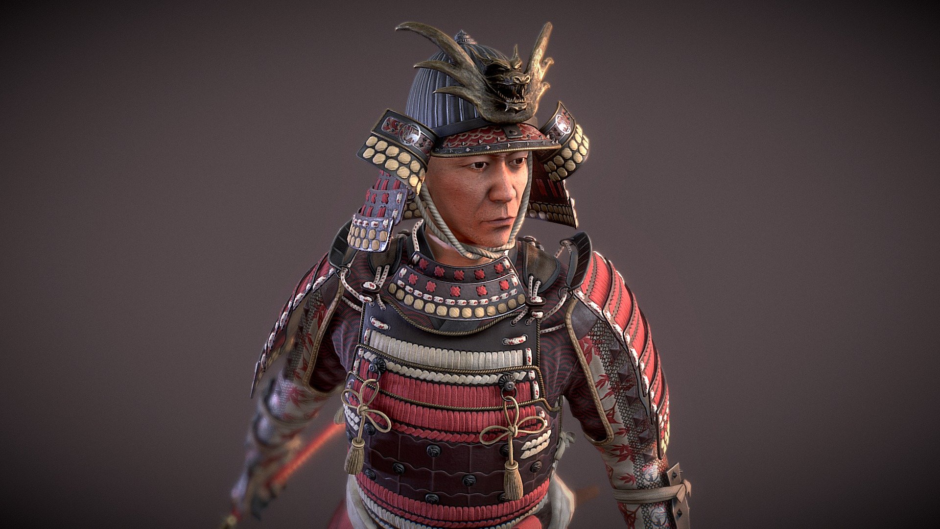 Maple Samurai 3d model