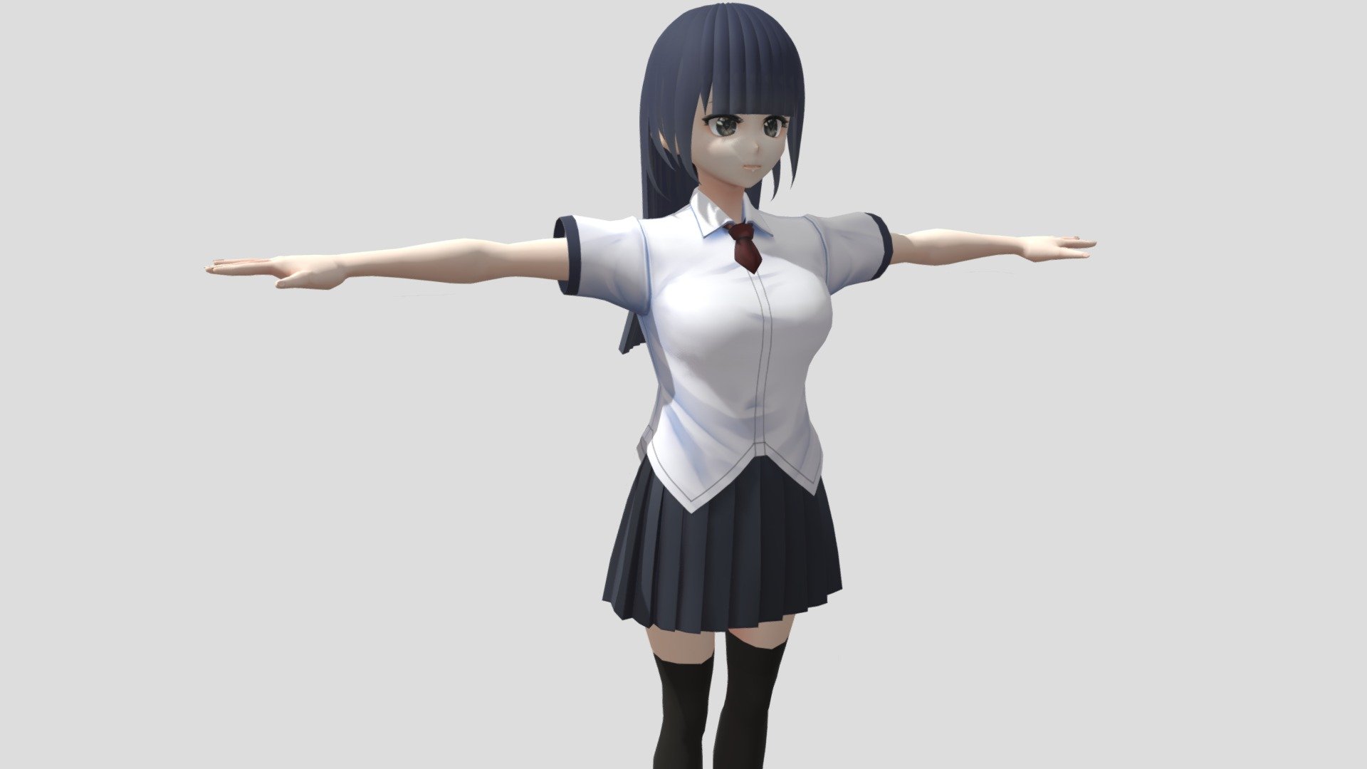 【Anime Character / alex94i60】Uniform Pack 3d model