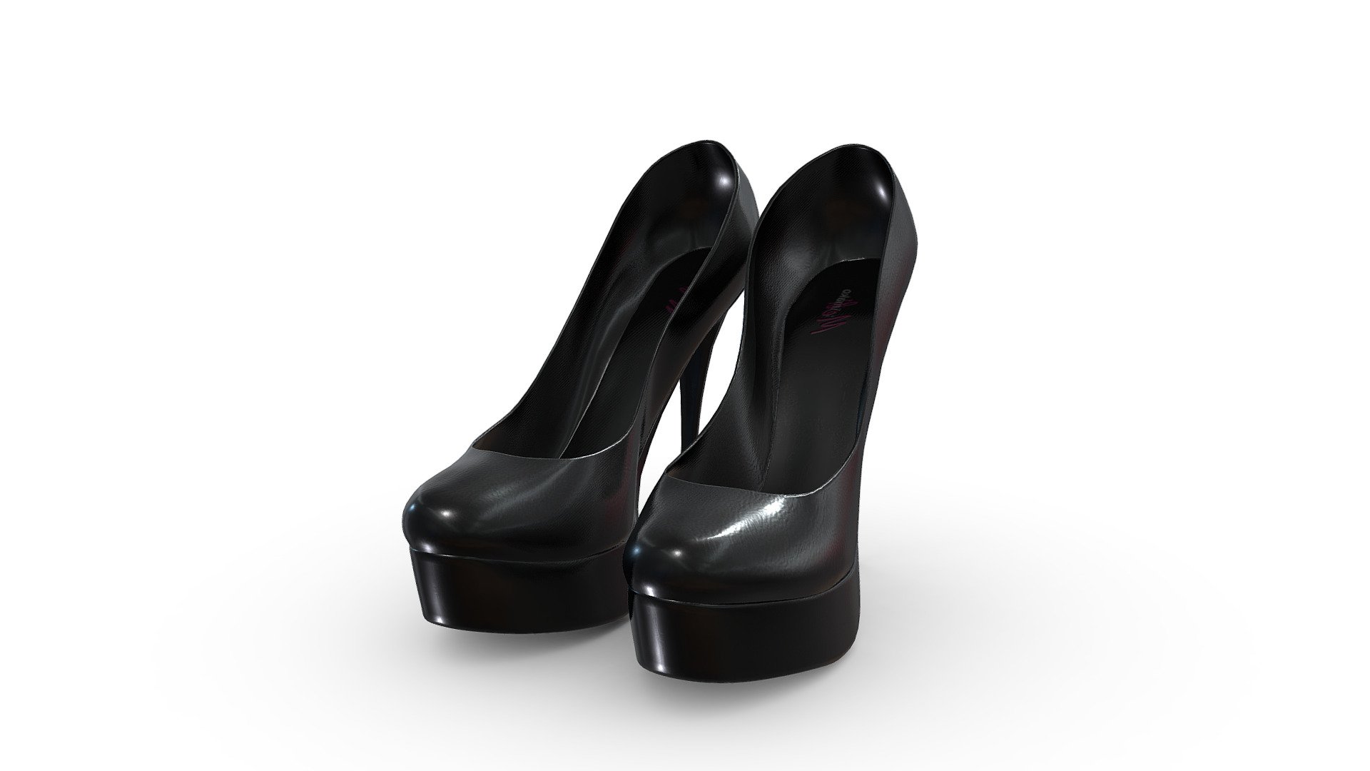 Female Classic Stillettos 3d model