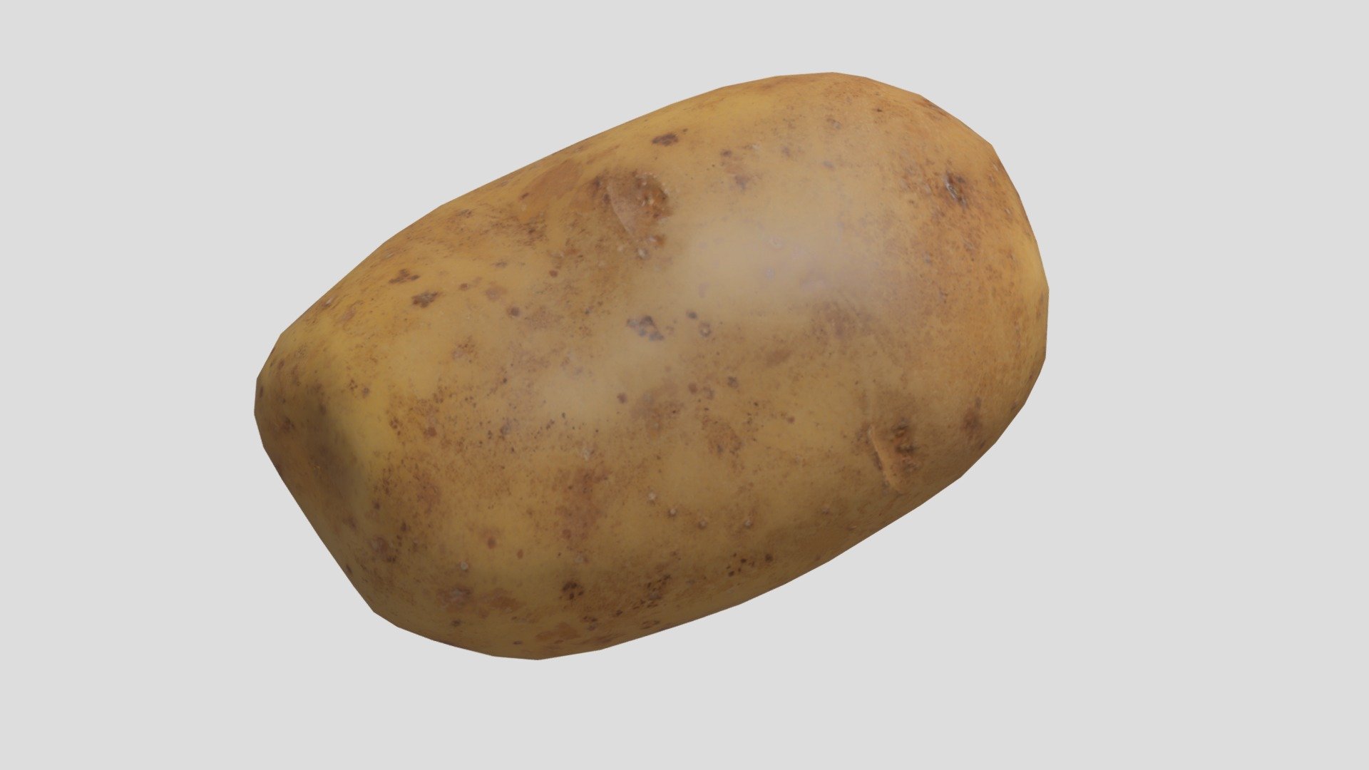 Potato Low Poly PBR 3d model