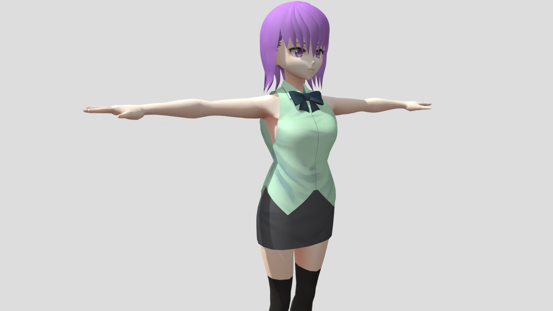 【Anime Character / alex94i60】Hoshino (V2) 3d model