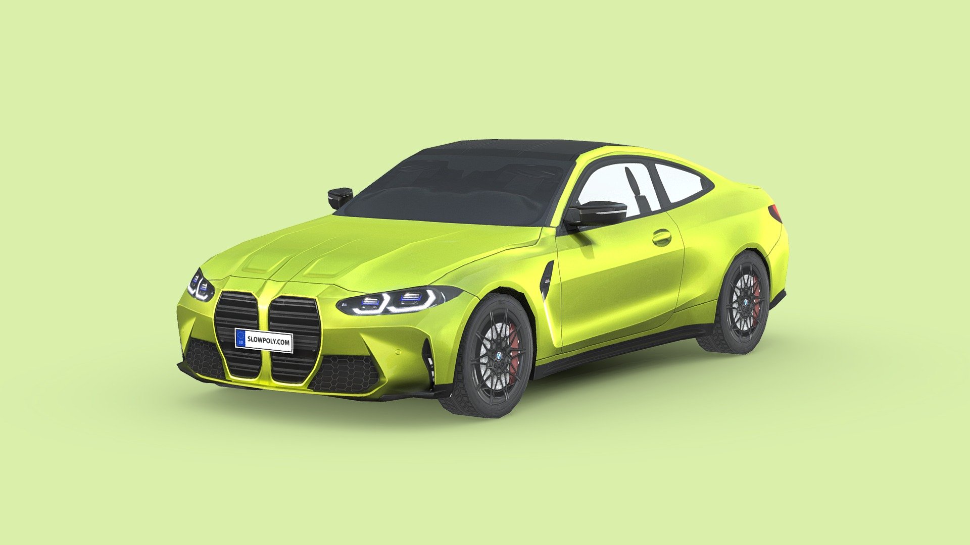 BMW M4 Competition 2021 3d model