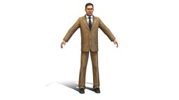 Agent Man Beige Suit