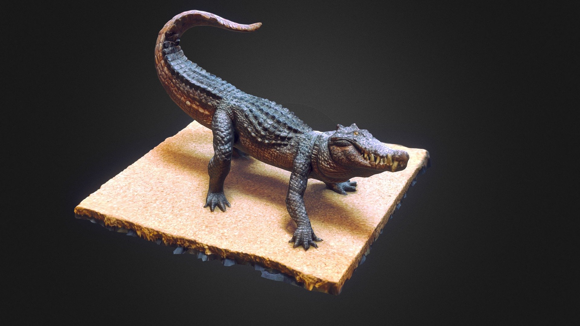 Crocodile photoscan 3d model