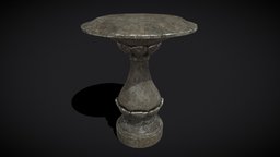 Garden Floral Round Pedestal