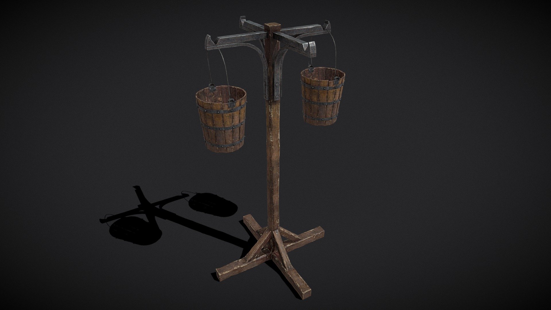 Bucket and Stand 3d model