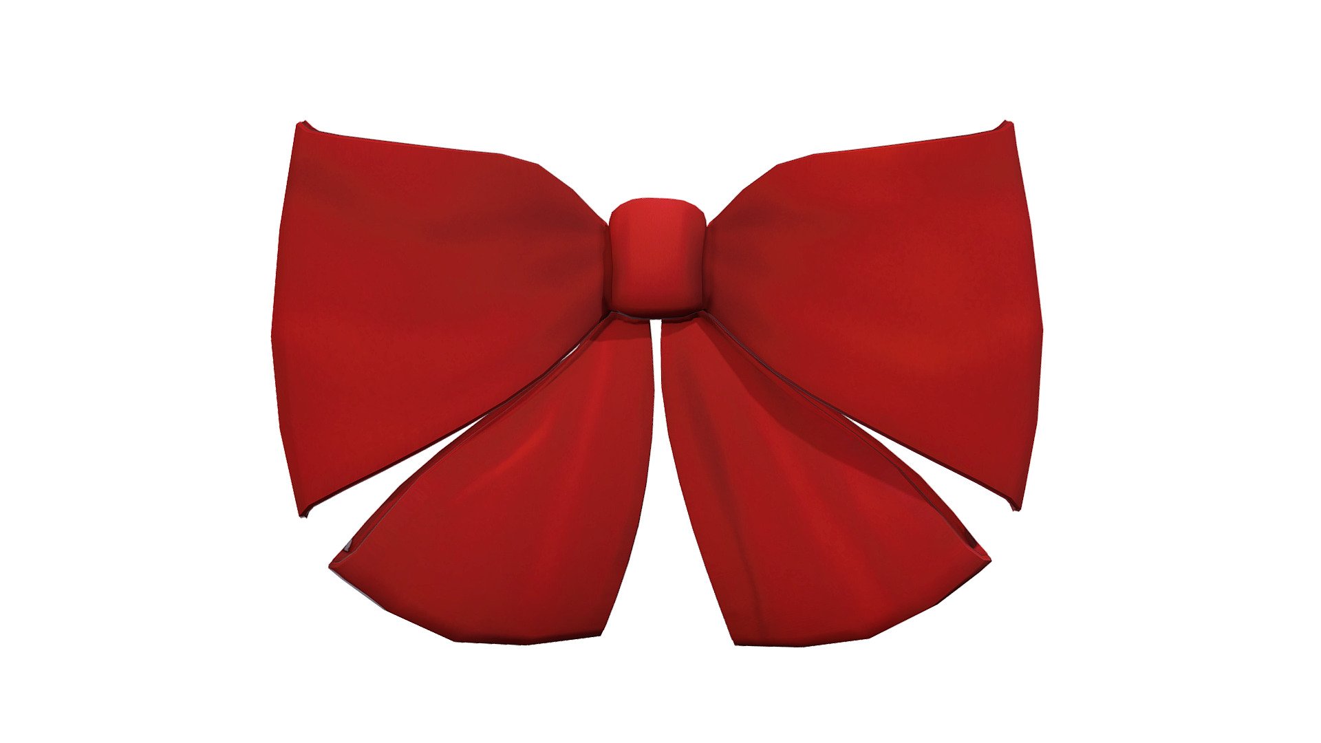 Simple Red Bow 3d model