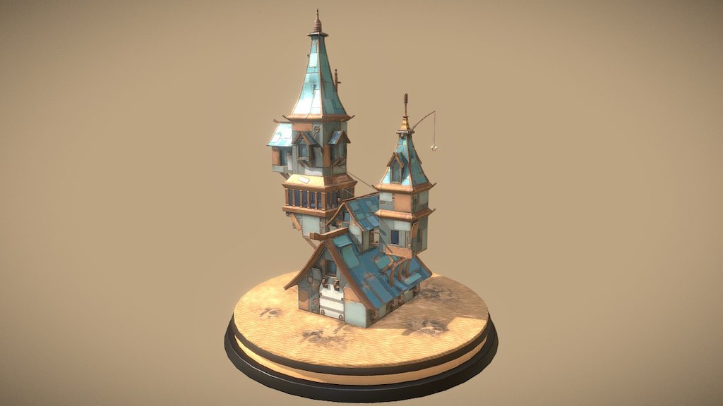 Mansion (imaginary) 3d model