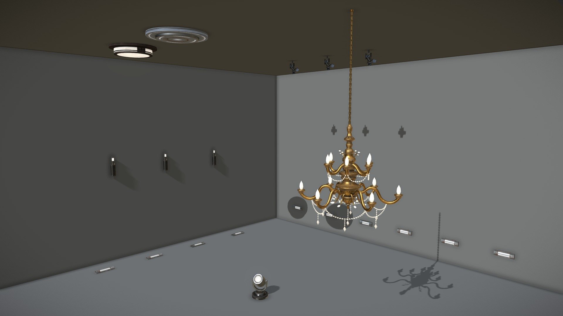 Modern Lights Pack 3d model