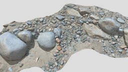 River Stone Pebbles Sand Rocks Scan