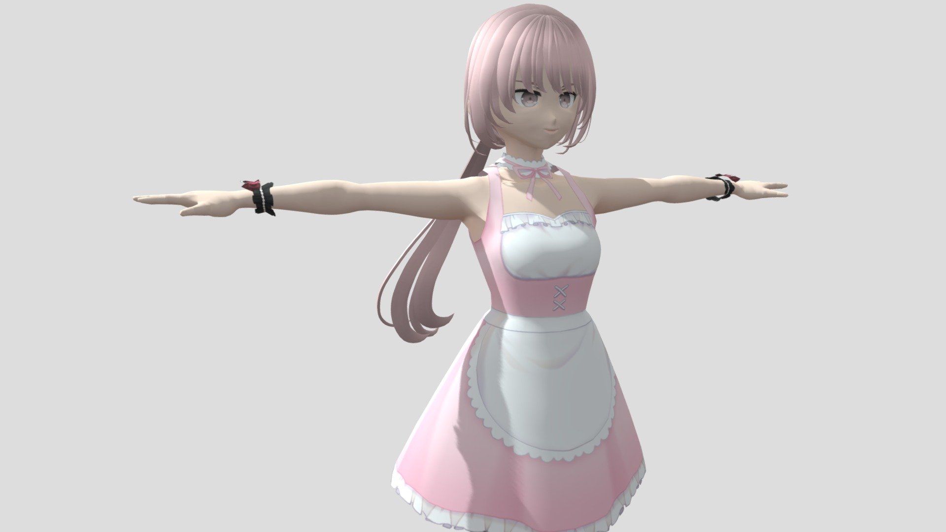 【Anime Character】Maid (V1/Unity 3D) 3d model