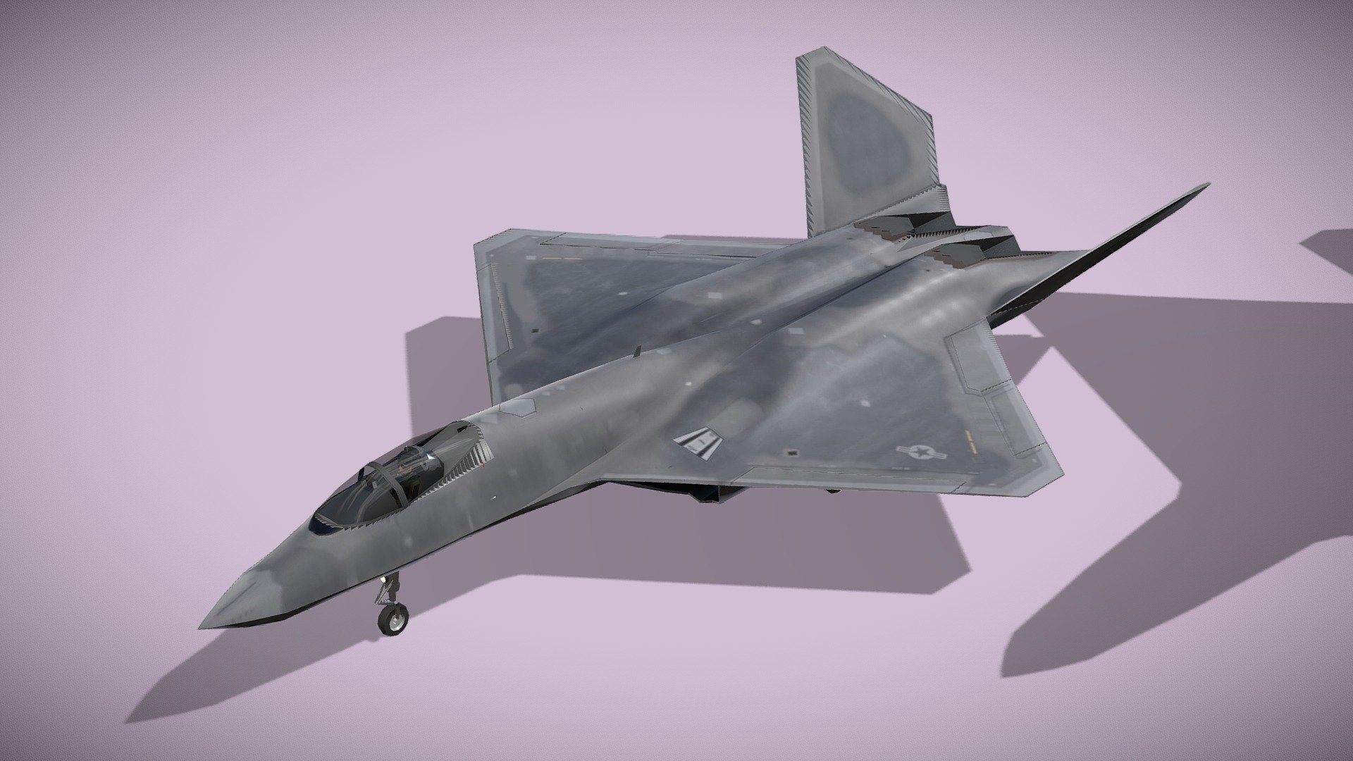 Northrop YF-23 Black Widow 3d model