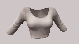 Female Tucked In Open Neck Sweater