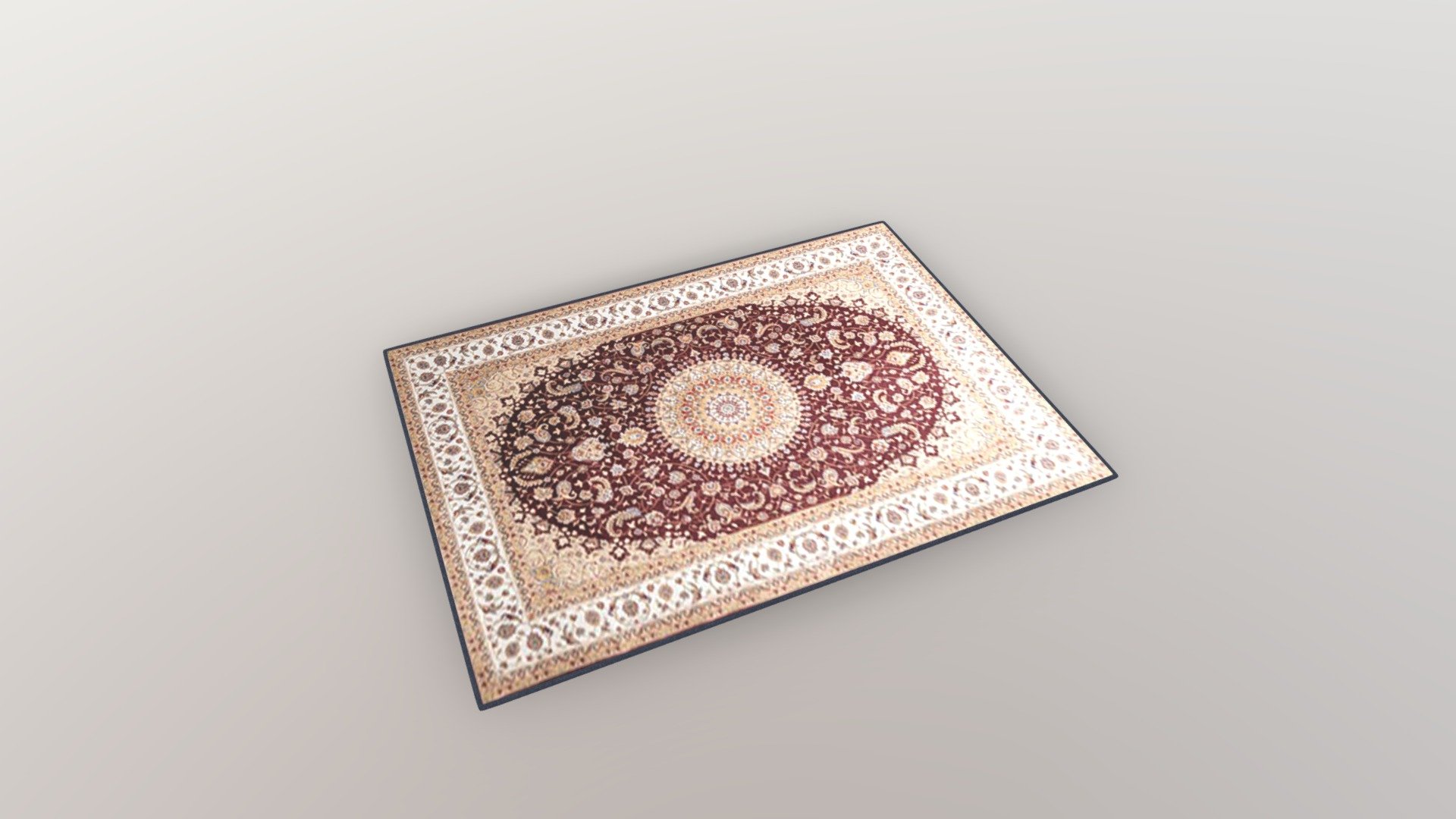 Arabesque Royal Persian Carpet Rug 3d model