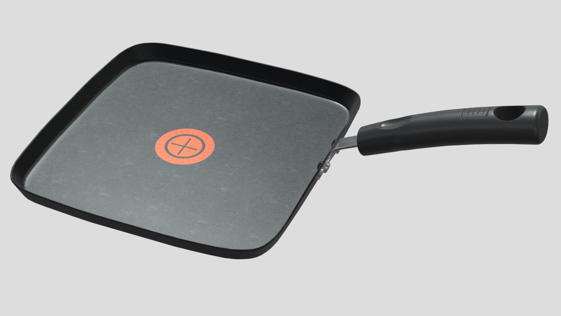 10 Inch Griddle Low Poly PRB 3d model