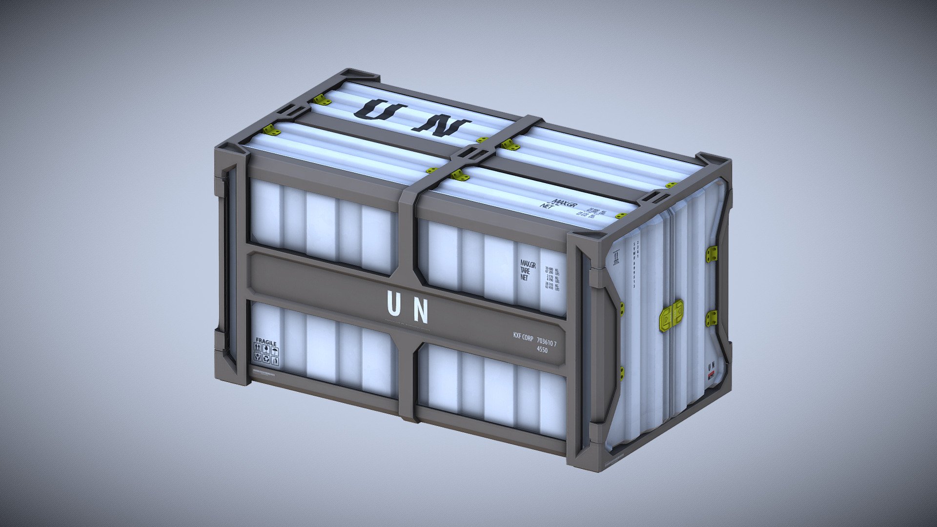 Shipping Container (economics) 3d model