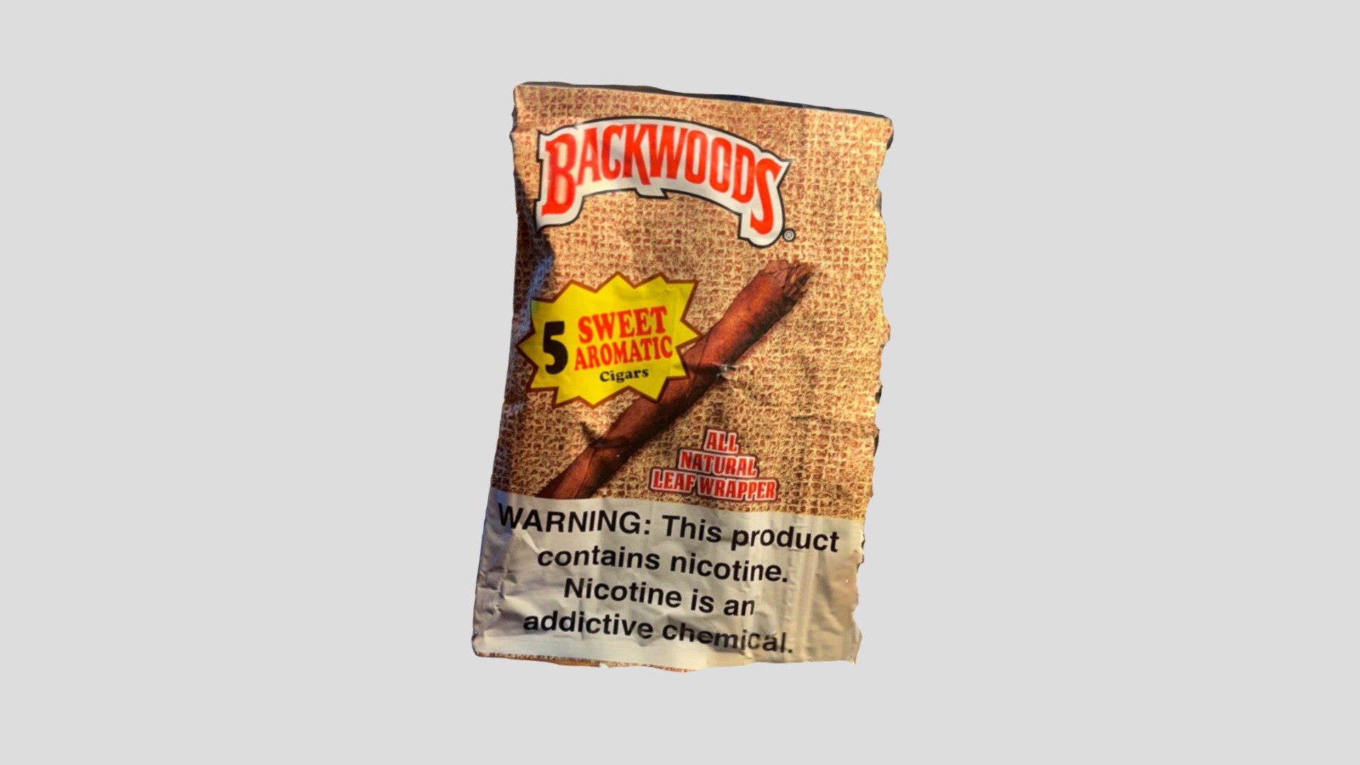 Backwood Cigar 5 Pack Model 3d model