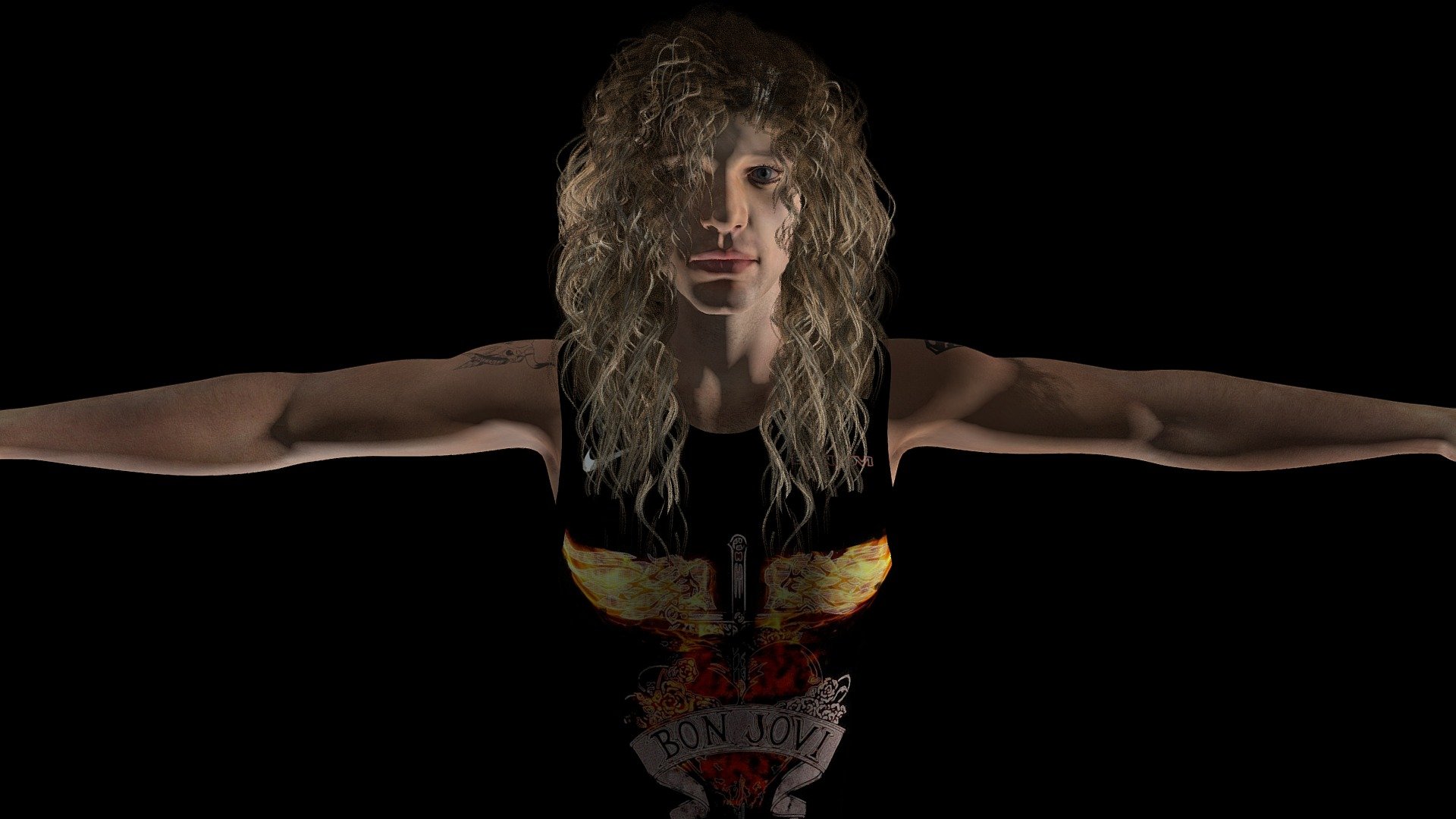 Jon Bon Jovi (custom vest) 3d model