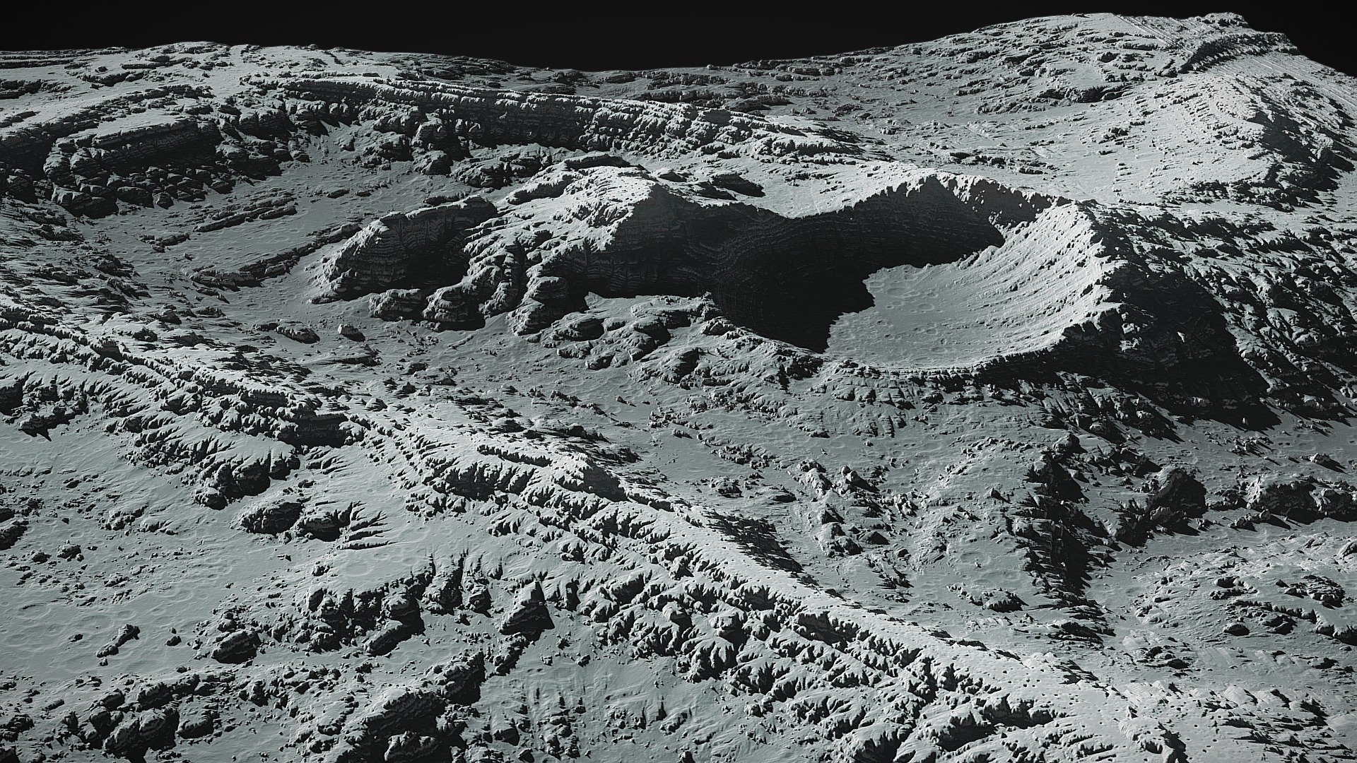 Moon Landscape 3d model