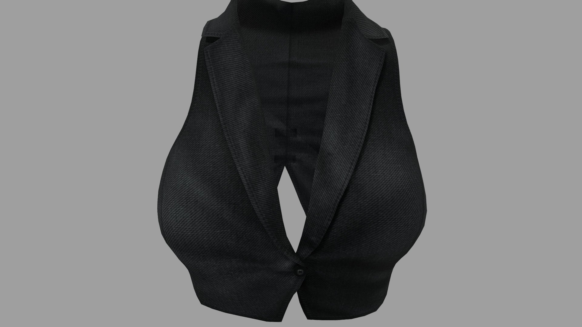 Female Crop Vest 3d model