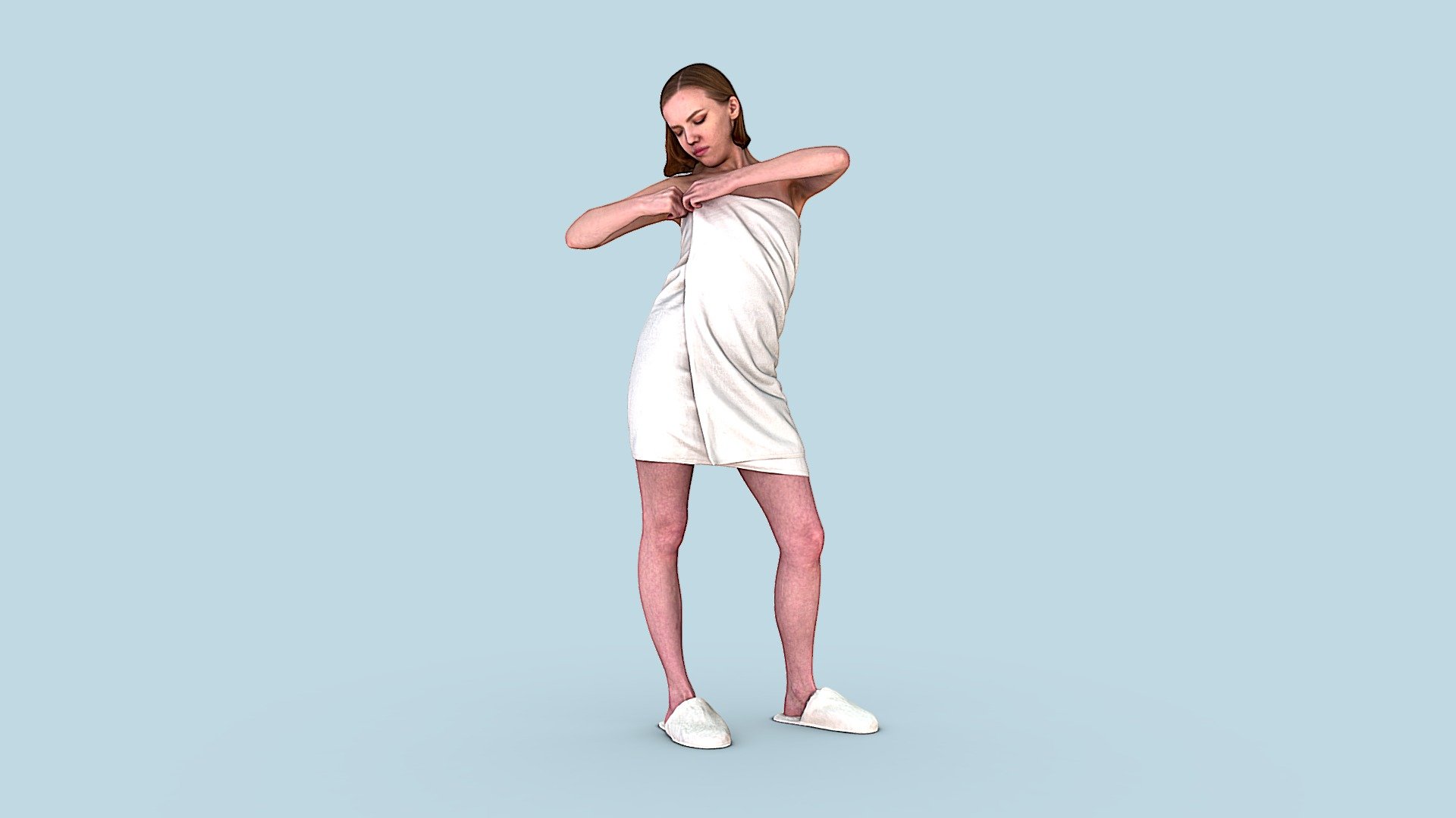 Girl in Towel 3d model