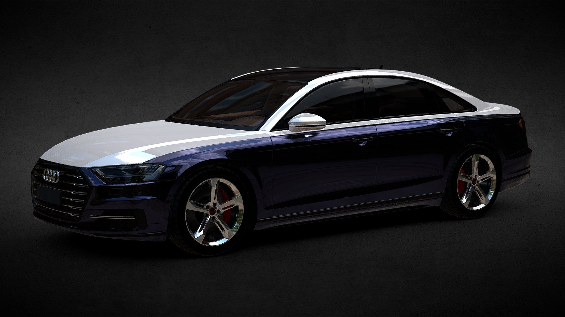 Audi A8 Custom 2018 3d model