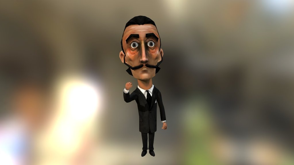 Angry Dali 3d model