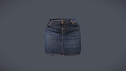 Female Mini Denim Skirt