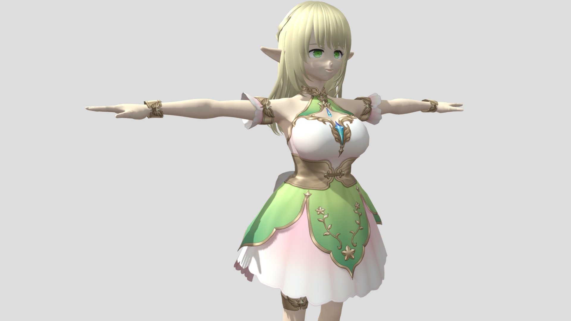 【Anime Character】Fairy (V2/Unity 3D) 3d model