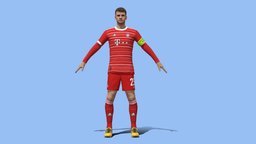 3D Rigged Thomas Muller Bayern Munich