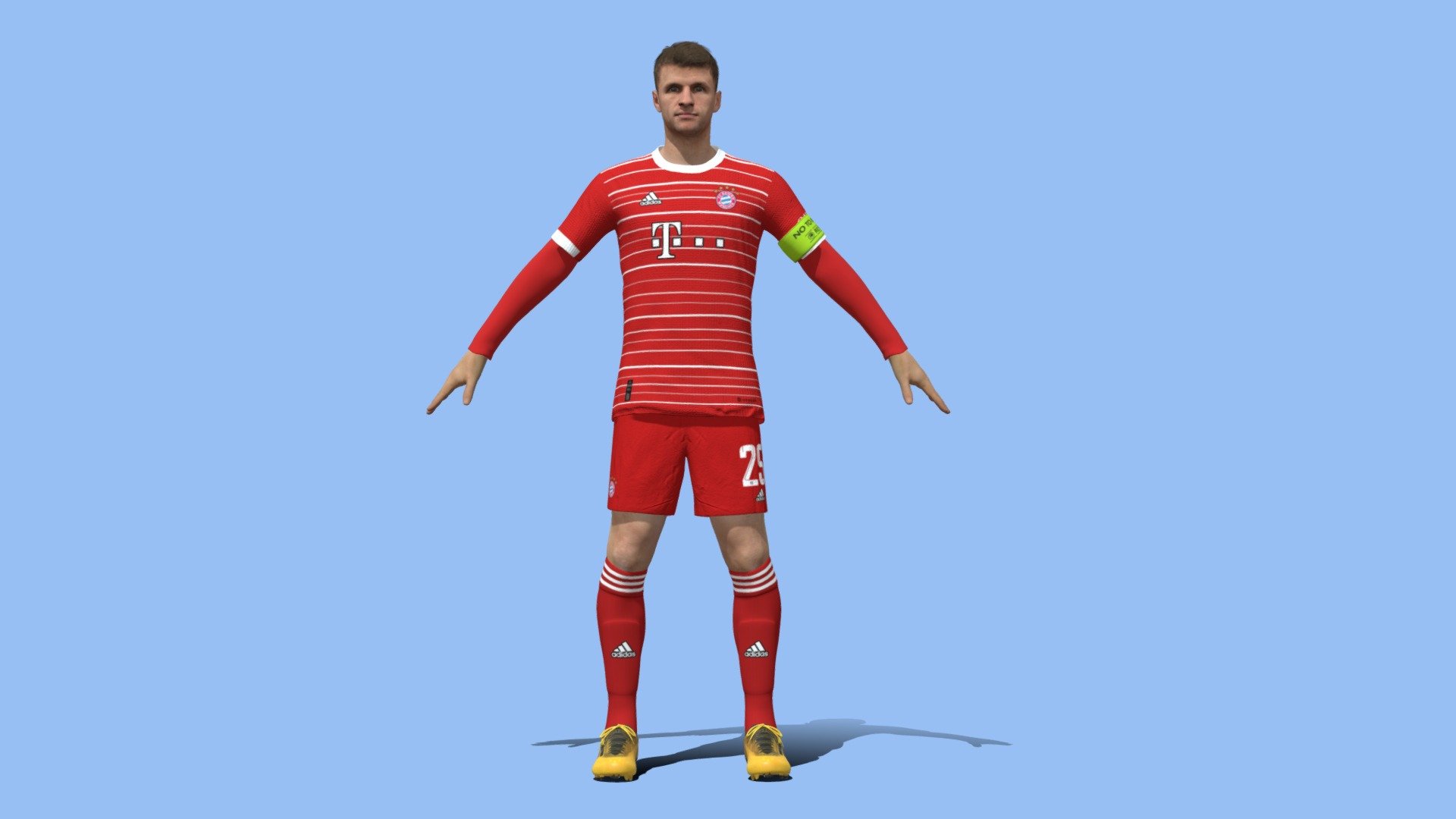 3D Rigged Thomas Muller Bayern Munich 3d model