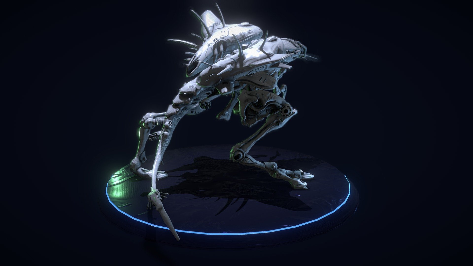 Hybrid Runner Gameready_Posed 3d model