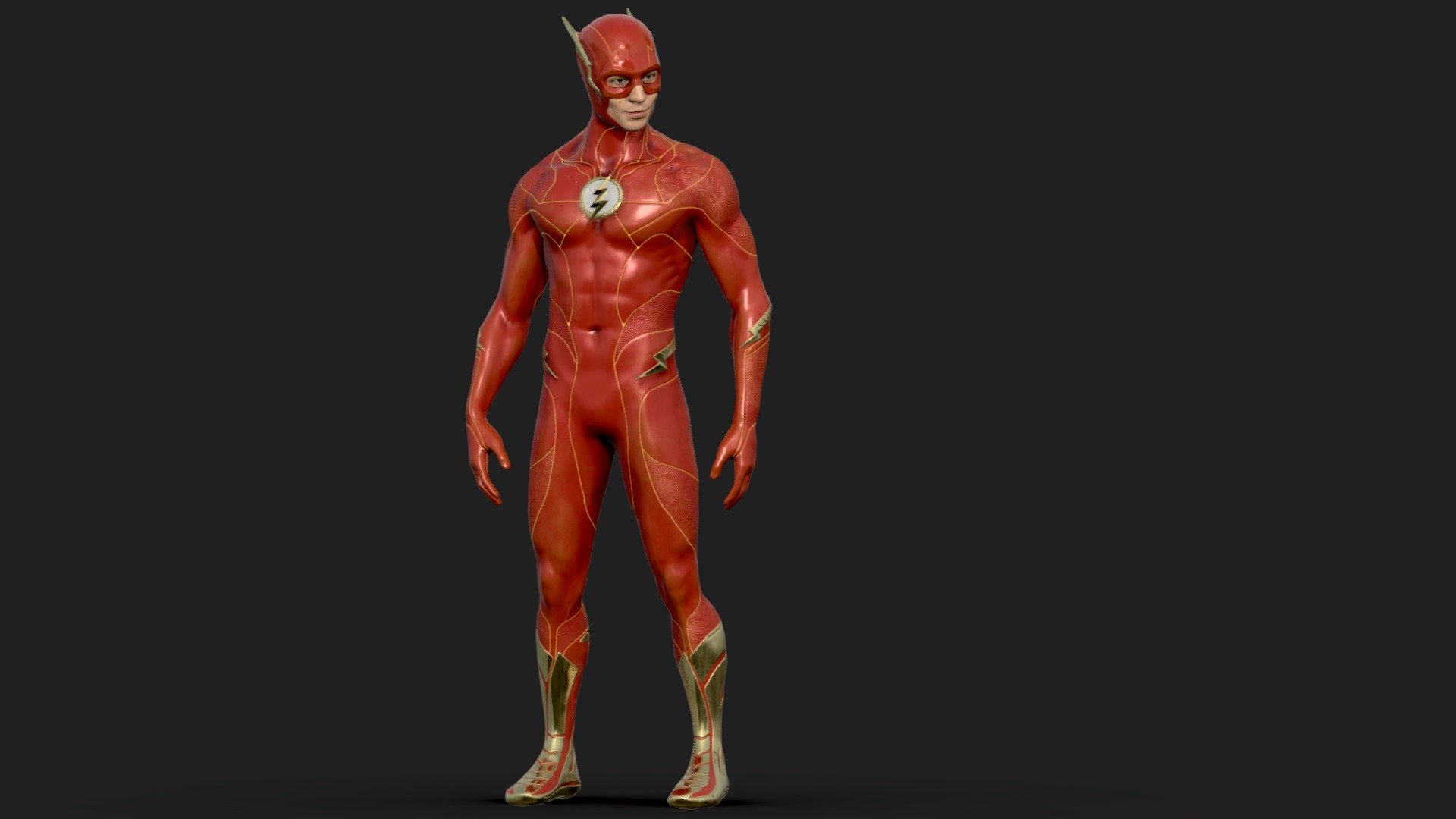 The Flash Rigged 3d model